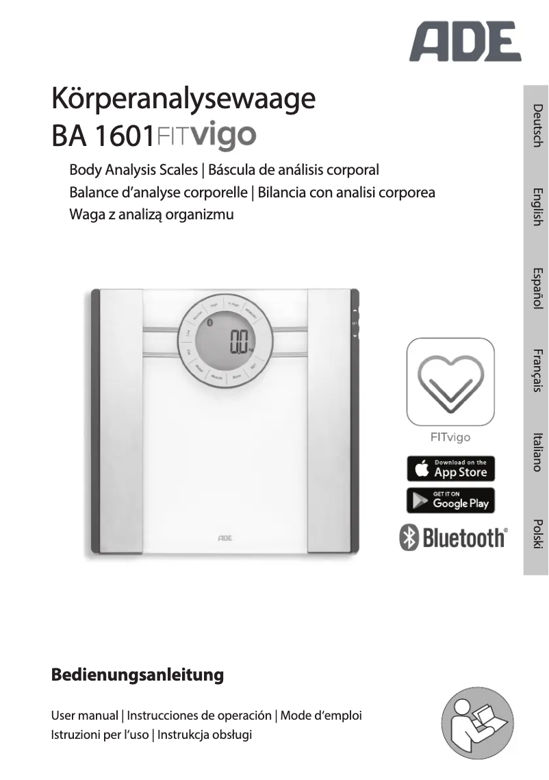 Imagen de la primera página del manual del dispositivo FITvigo BE 1615