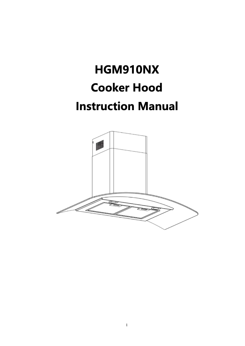 Imagen de la primera página del manual del dispositivo HGM910NX