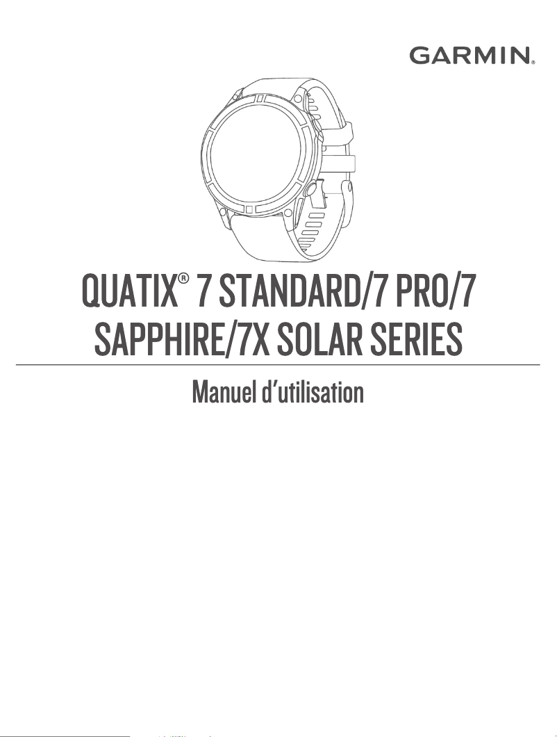 Imagen de la primera página del manual del dispositivo Quatix 7X Solar