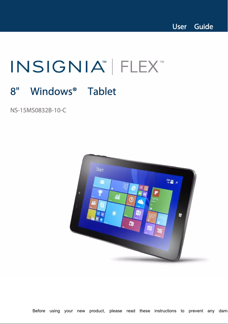 Página 1 del manual Manual de usuario Insignia NS-15MS0832B-10-C