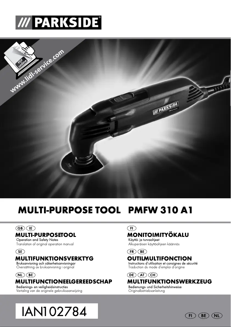 Página 1 del manual Manual de usuario Parkside PMFW 310 A1