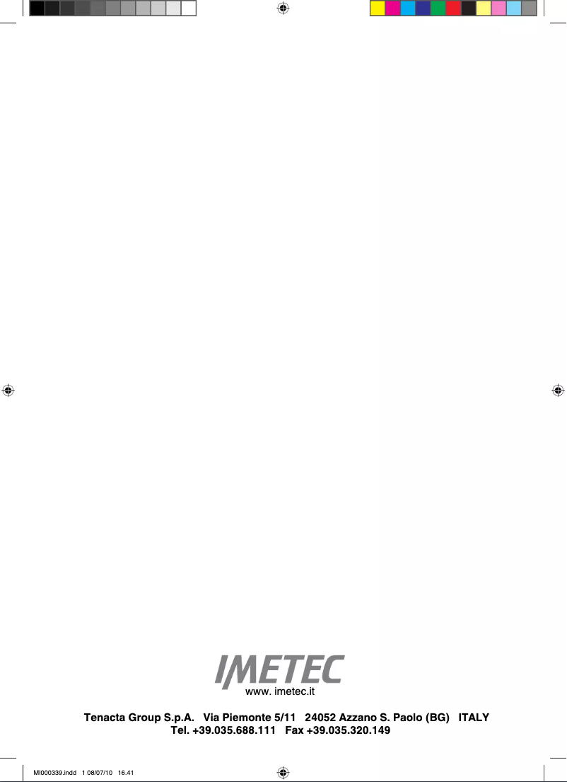 Página 1 del manual Manual de usuario Imetec ACQUA BT 100