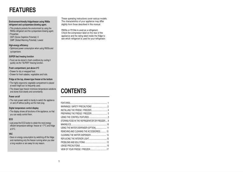 Página 1 del manual Manual de usuario Samsung RL39SBMS