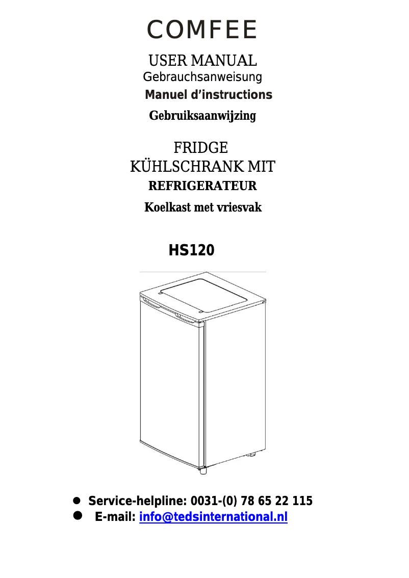 Imagen de la primera página del manual del dispositivo HS120