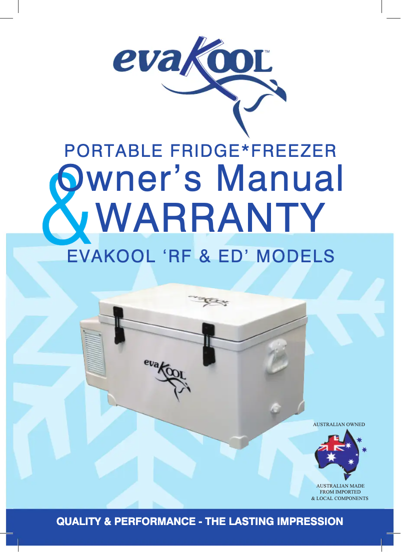 Página 1 del manual Manual de usuario Evakool RFE40