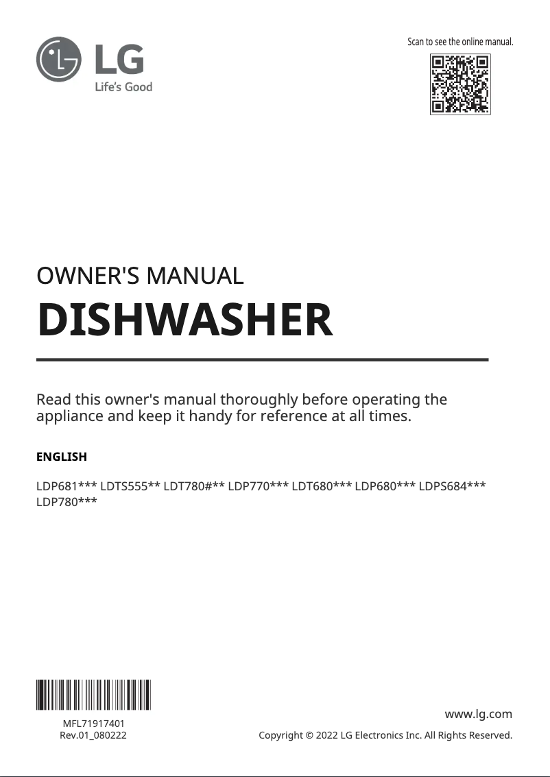 Imagen de la primera página del manual del dispositivo LDP6810BD