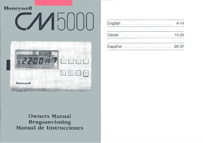 Página 1 del manual Manual de usuario Honeywell CM5000