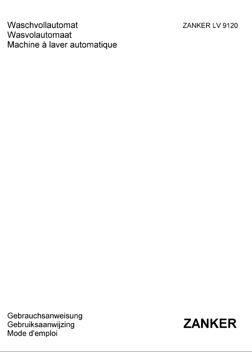 Página 1 del manual Manual de usuario Zanker LV 9120