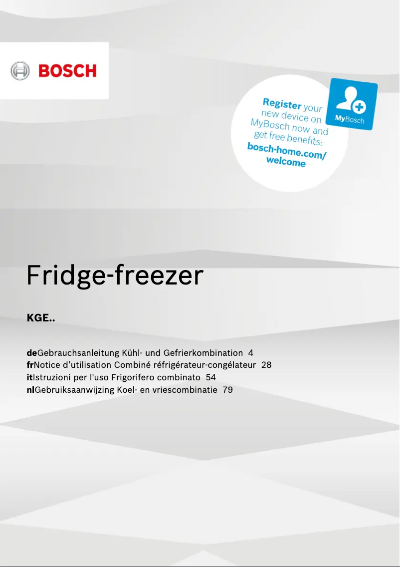 Imagen de la primera página del manual del dispositivo KGE362L4B