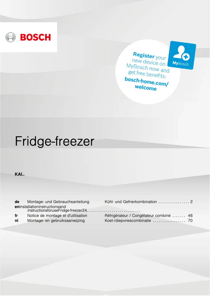 Imagen de la primera página del manual del dispositivo KAI93VIFP