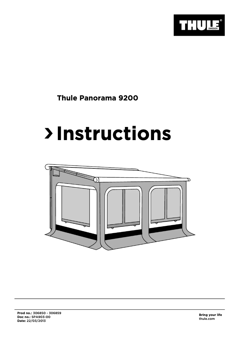 Imagen de la primera página del manual del dispositivo Panorama 9200