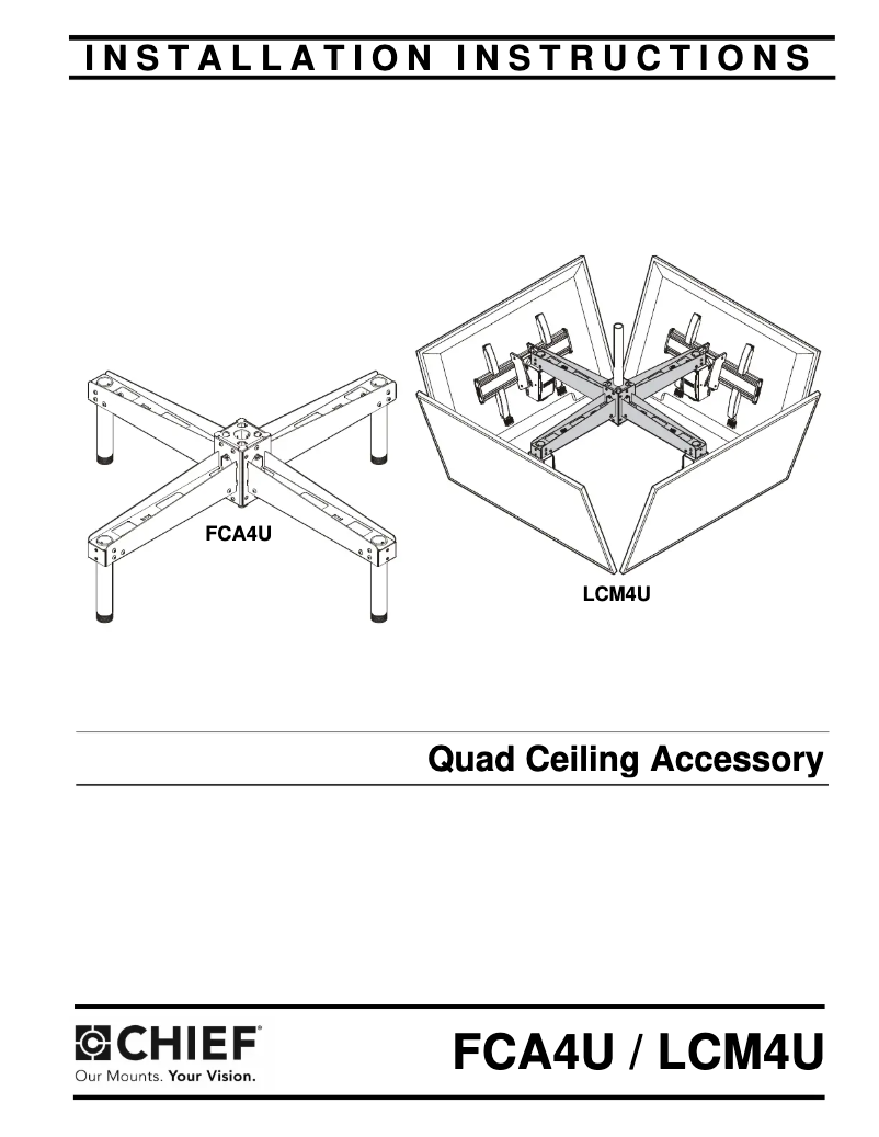Página 1 del manual Manual de usuario Chief LCM4U