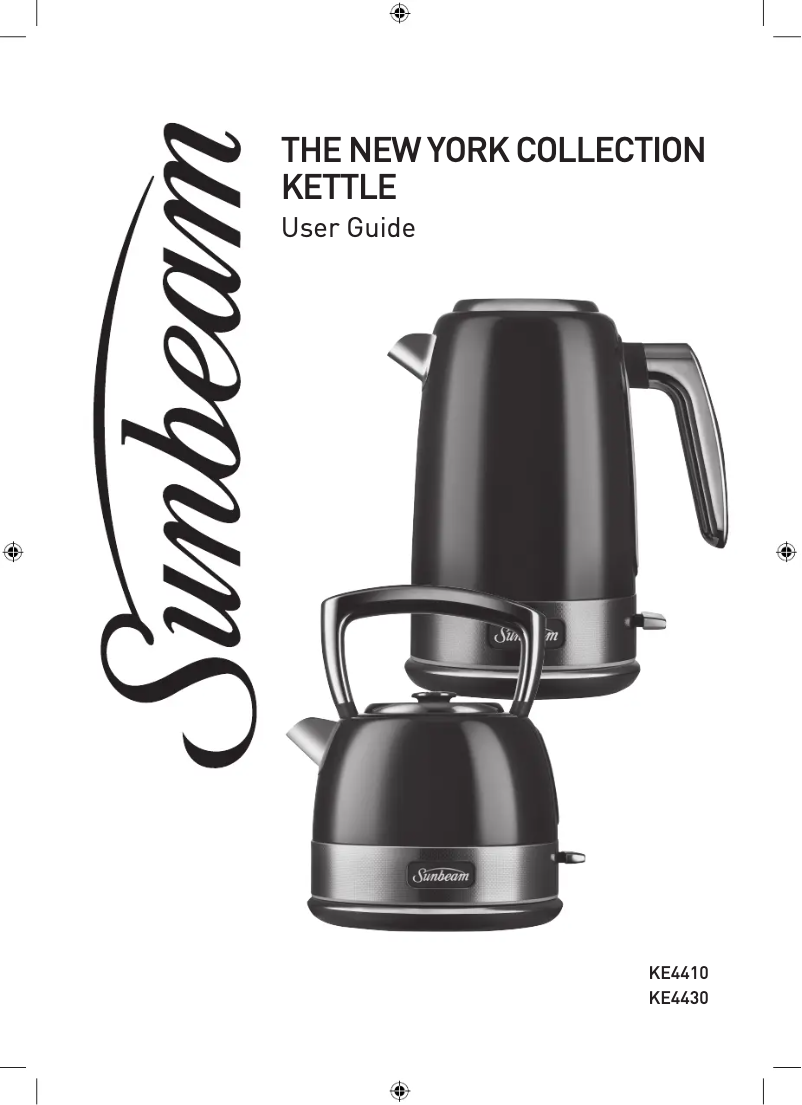 Imagen de la primera página del manual del dispositivo New York Collection KE4430