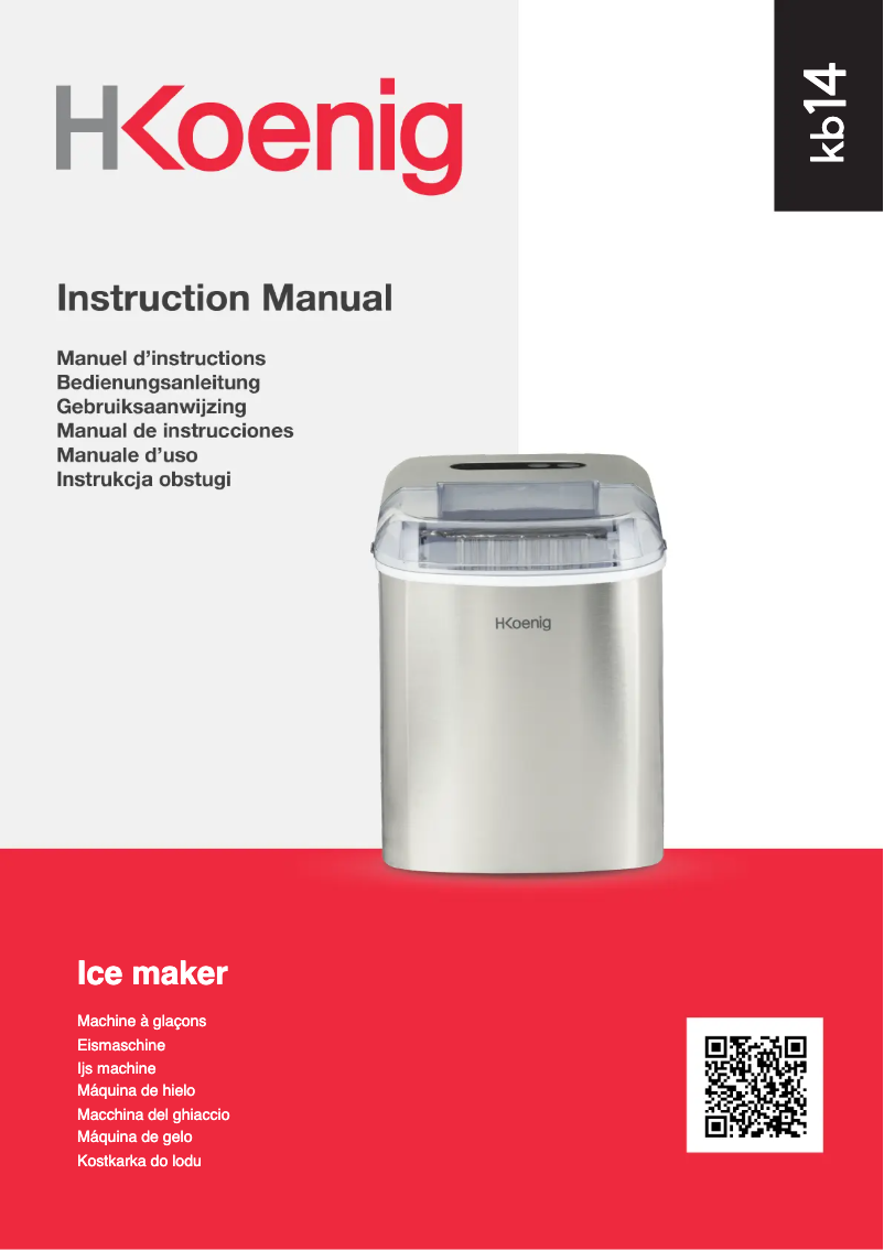 Página 1 del manual Manual de usuario H.Koenig KB14