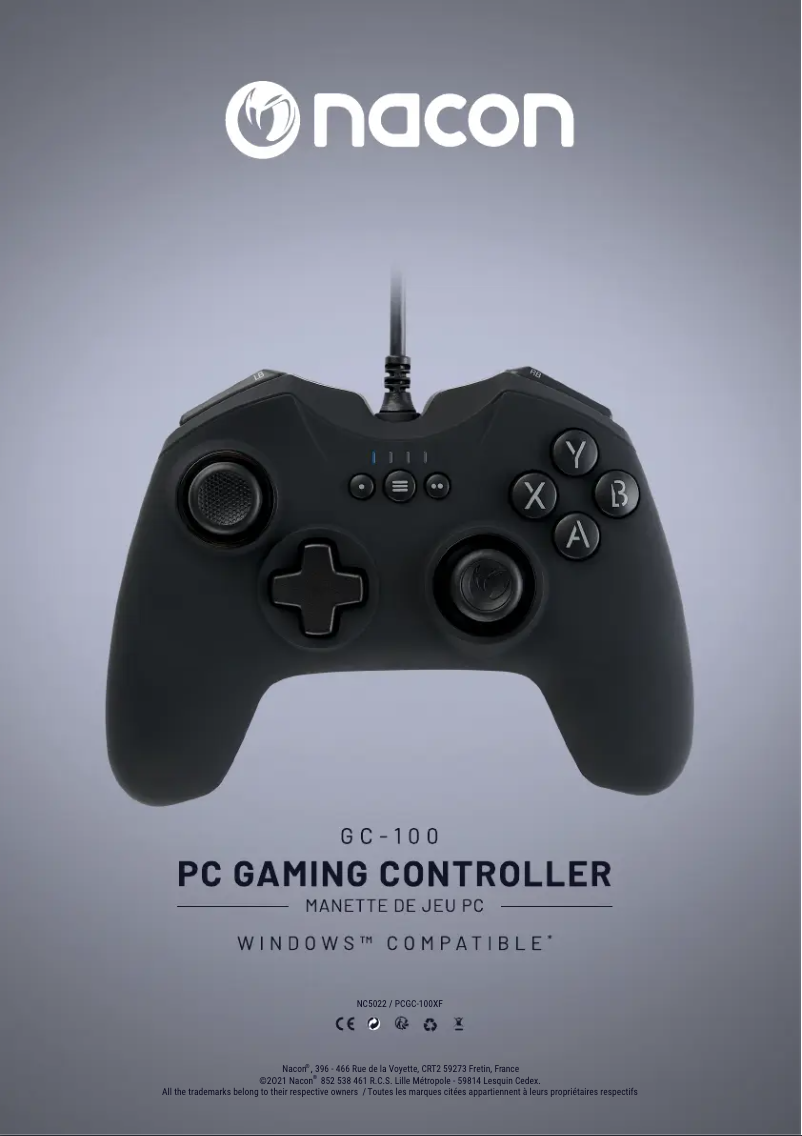 Imagen de la primera página del manual del dispositivo NACON