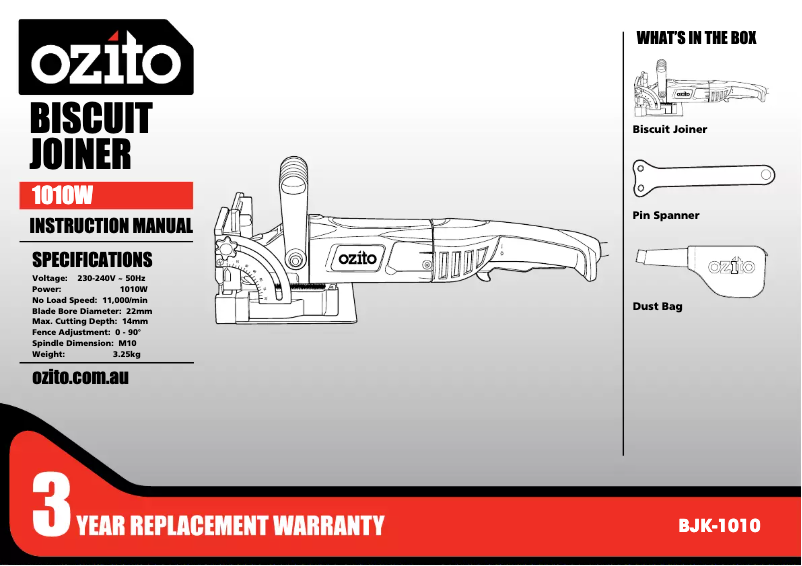 Imagen de la primera página del manual del dispositivo BJK-1010