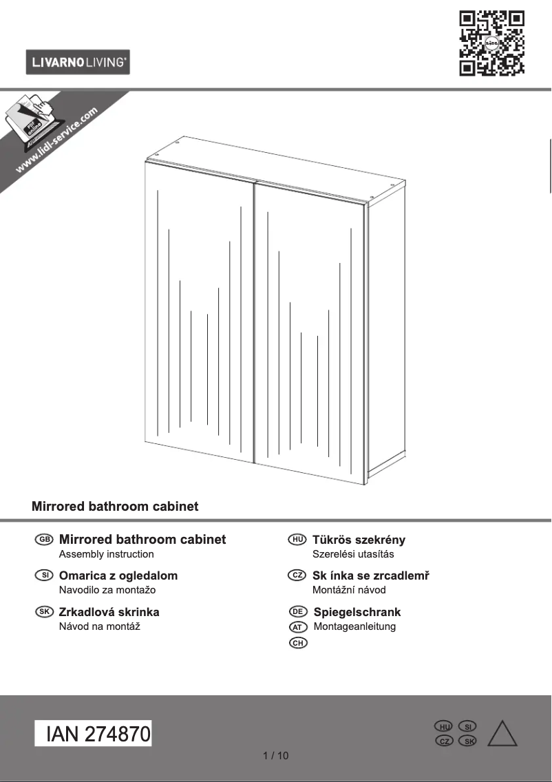 Imagen de la primera página del manual del dispositivo IAN 274870