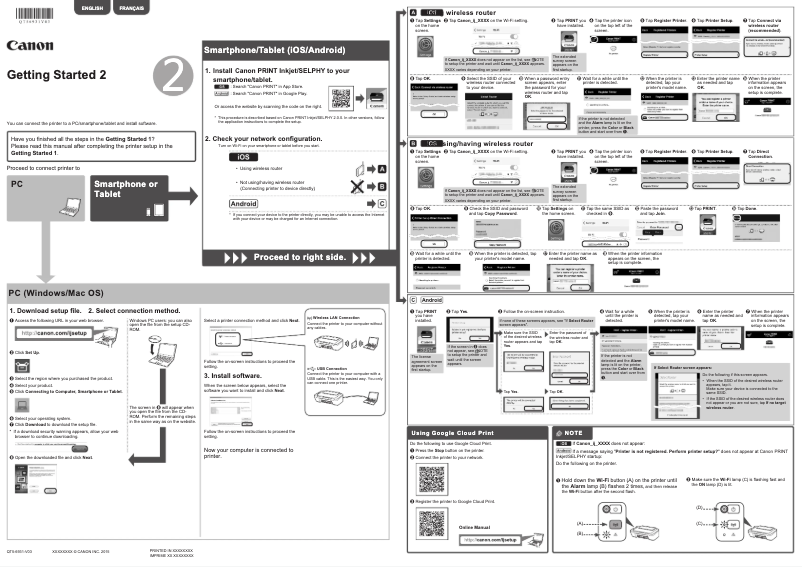 Imagen de la primera página del manual del dispositivo PIXMA MG2910