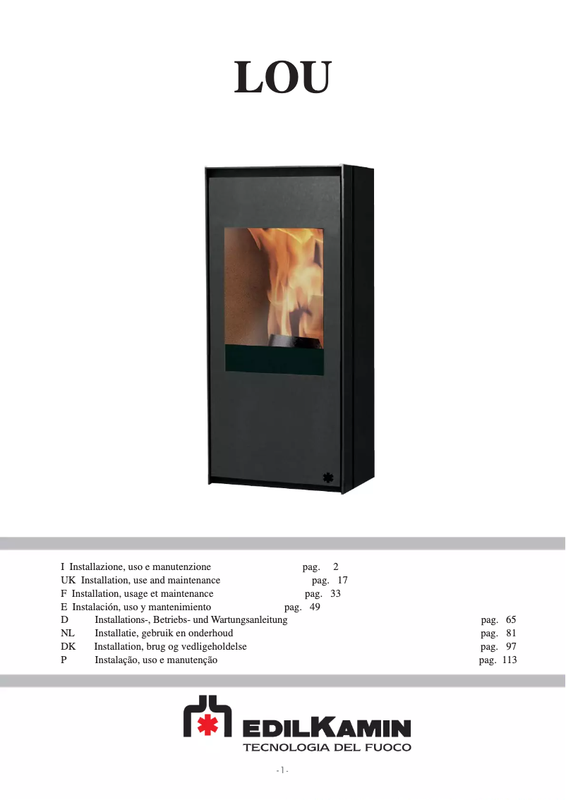 Imagen de la primera página del manual del dispositivo LOU