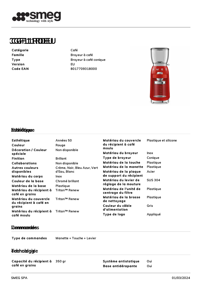 Imagen de la primera página del manual del dispositivo CGF11