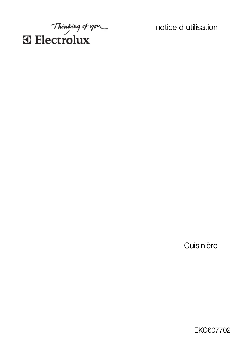 Imagen de la primera página del manual del dispositivo EKC607702W