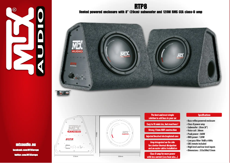 Imagen de la primera página del manual del dispositivo RTP8