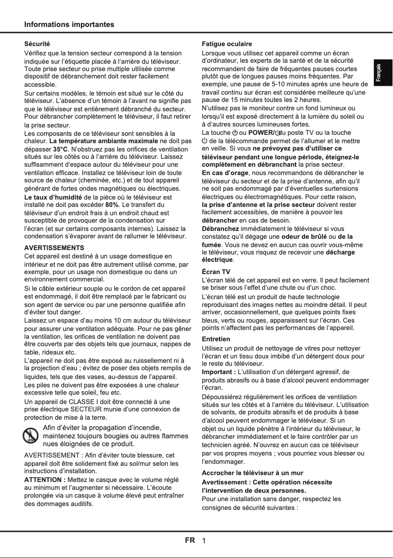 Imagen de la primera página del manual del dispositivo 65US6006