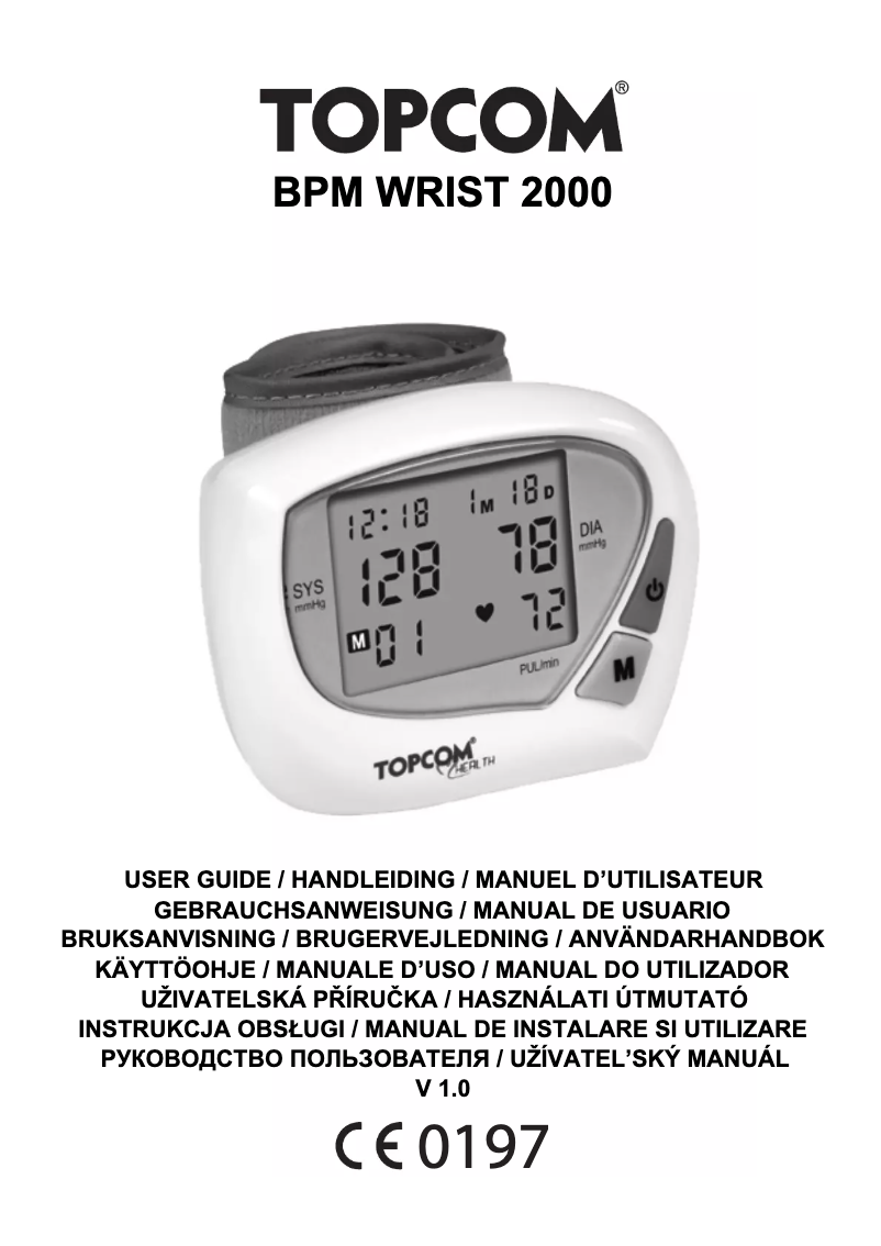 Página nº 1 - Manual de usuario Topcom BPM WRIST 2000