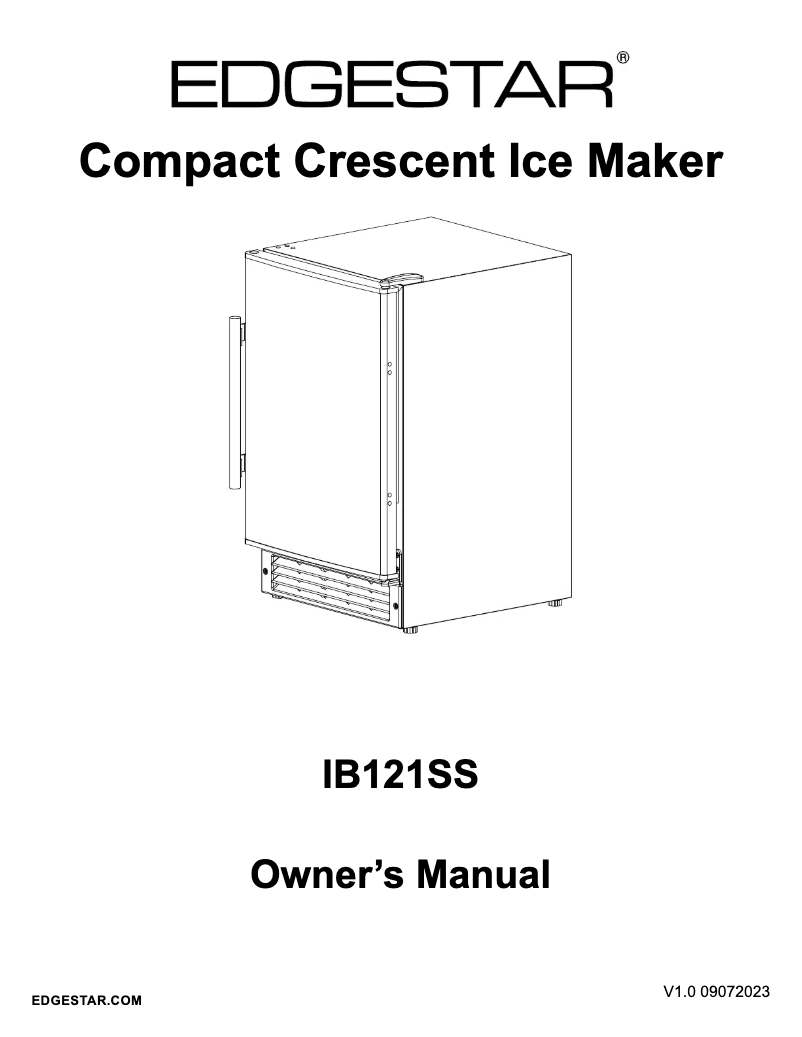 Página 1 del manual Manual de usuario EdgeStar IB121SS