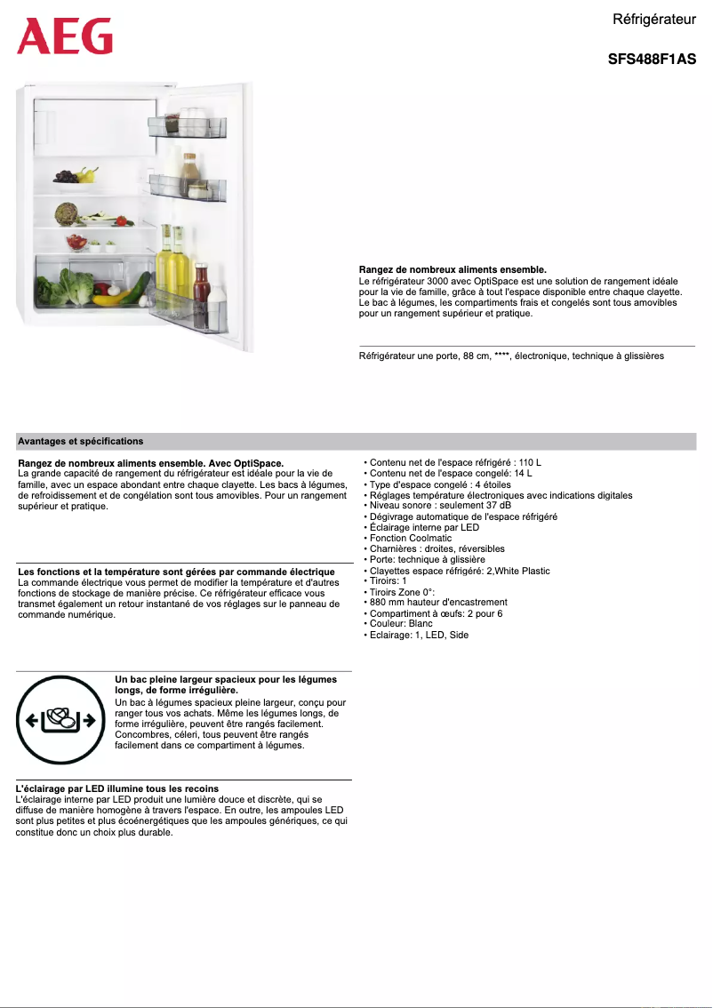 Imagen de la primera página del manual del dispositivo SFS488F1AS