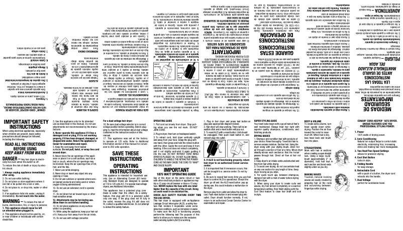 Imagen de la primera página del manual del dispositivo 169XR