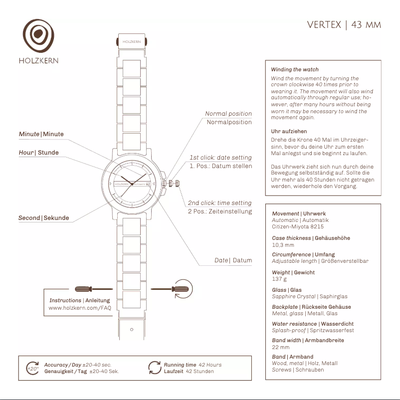Página nº 1 - Manual de usuario Holzkern Titlis