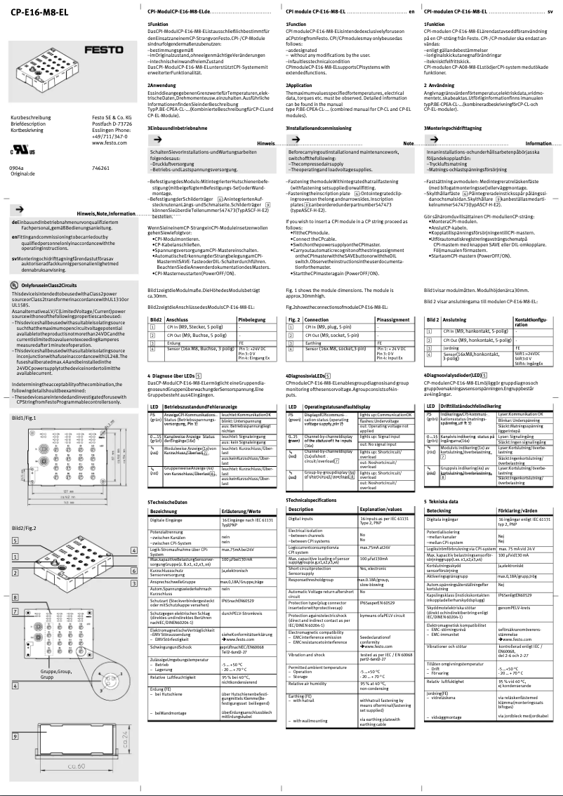Imagen de la primera página del manual del dispositivo CP-E16-M8-EL