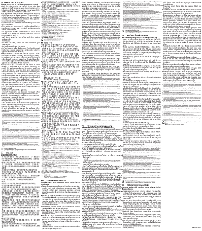 Página nº 1 - Instrucciones / montaje Tefal Oh my Cake QB1108