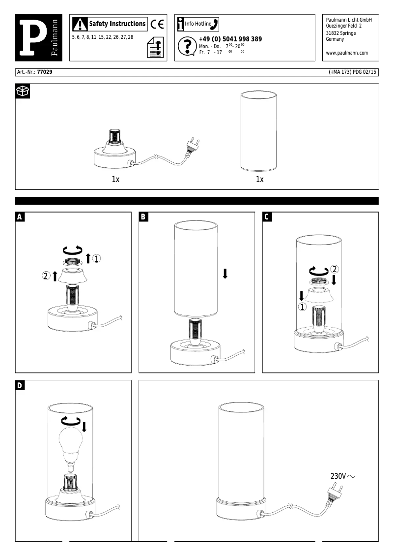 Imagen de la primera página del manual del dispositivo Pinja