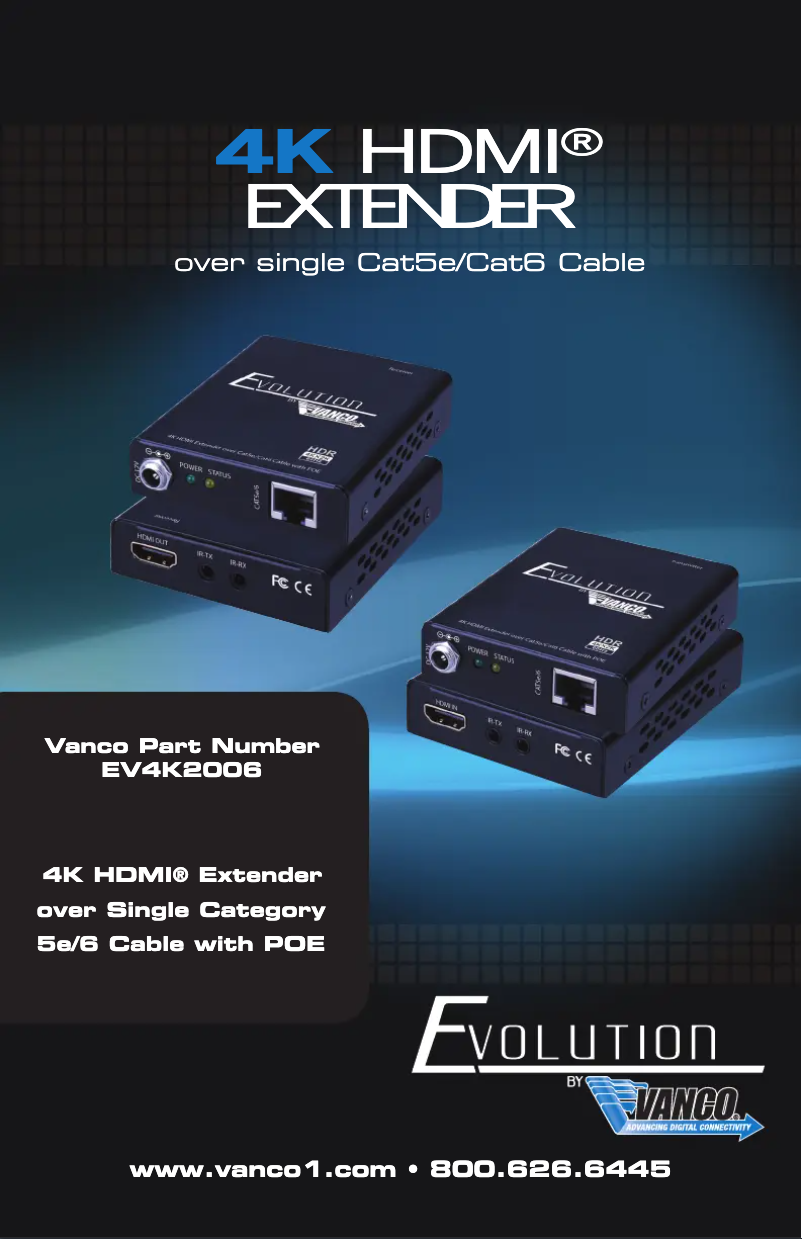 Imagen de la primera página del manual del dispositivo EV4K2006