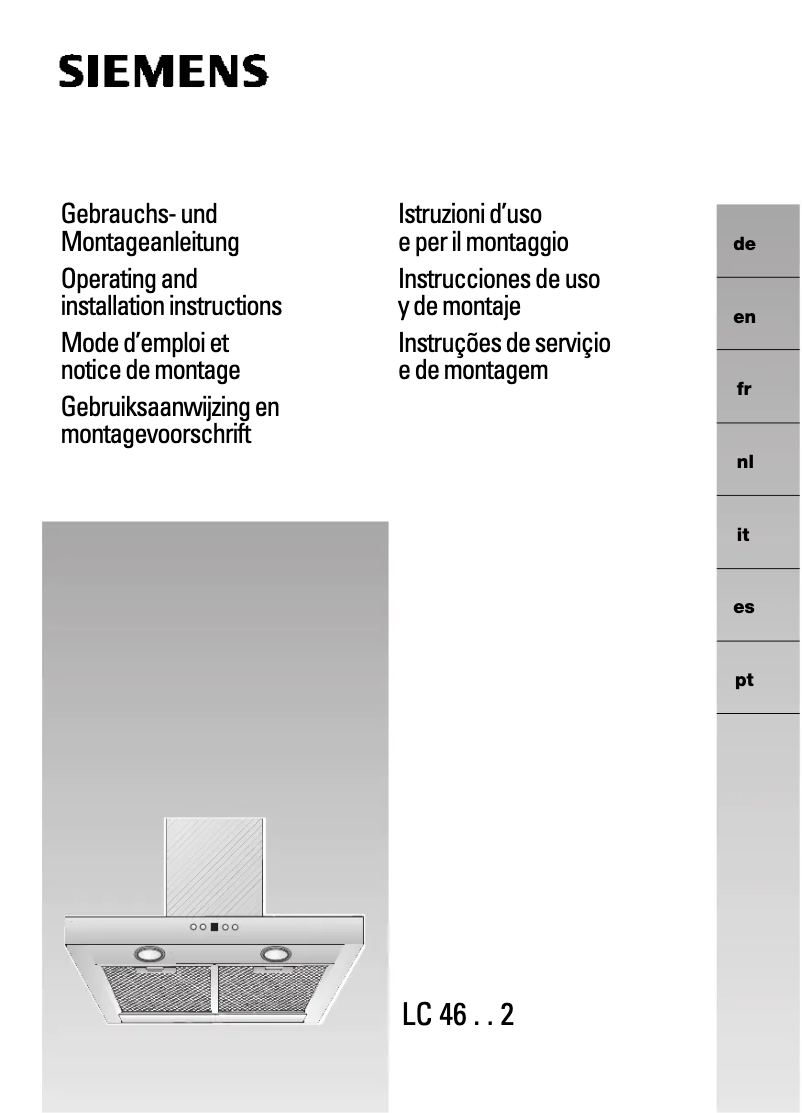 Página nº 1 - Manual de usuario Siemens LC46952