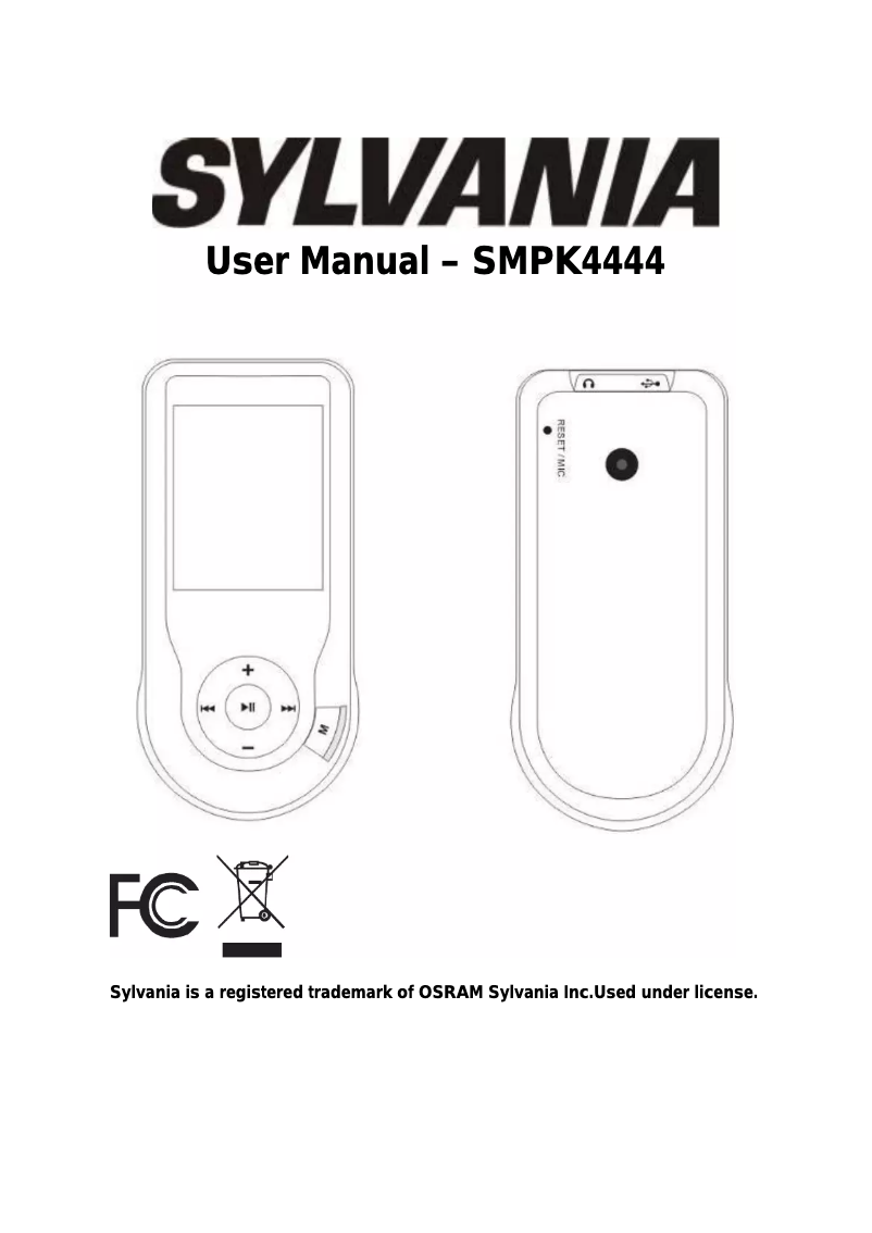 Imagen de la primera página del manual del dispositivo SMPK4444