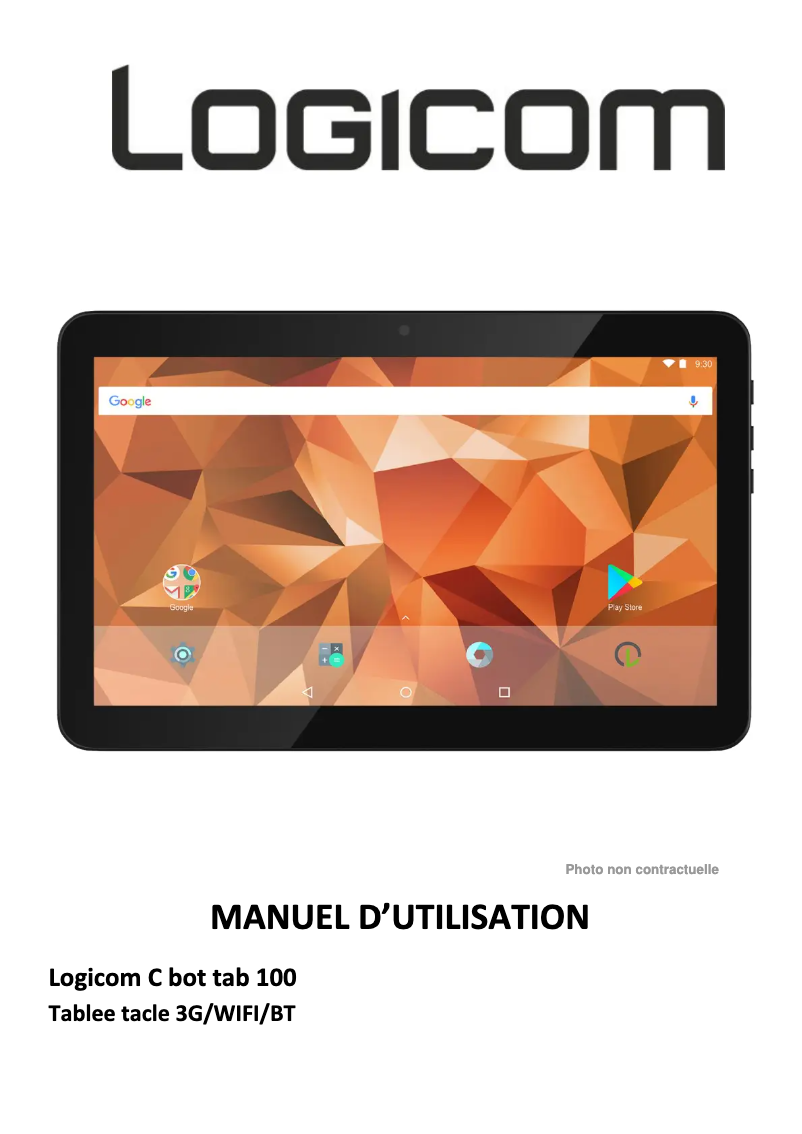 Imagen de la primera página del manual del dispositivo C Bot Tab 100