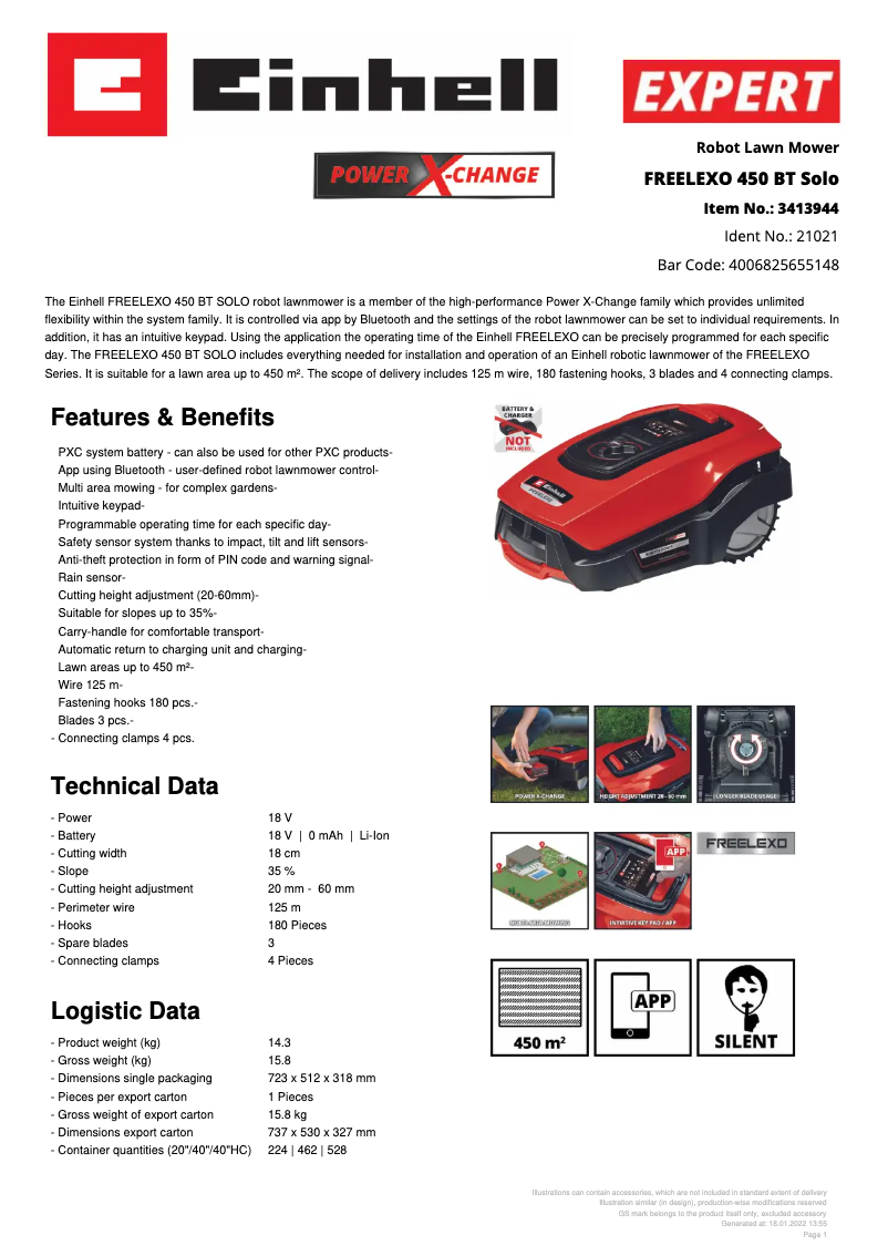Imagen de la primera página del manual del dispositivo FREELEXO 450 BT