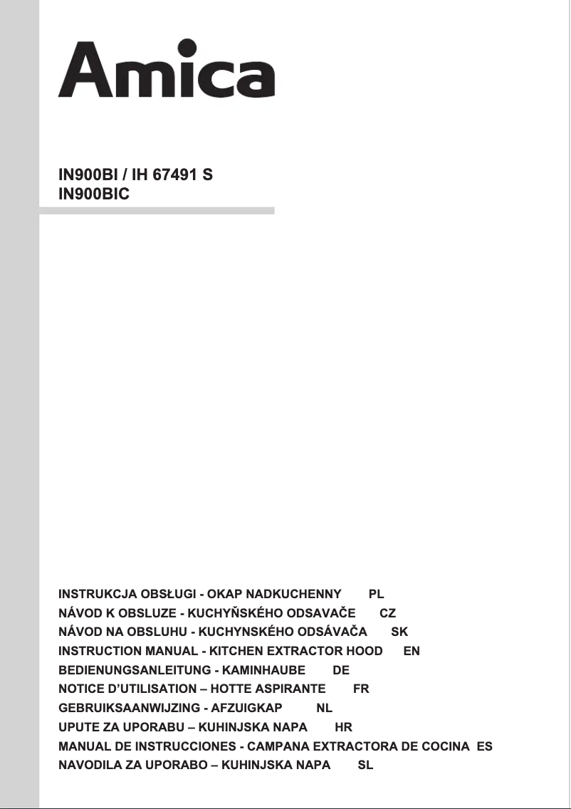 Imagen de la primera página del manual del dispositivo IN900BIC