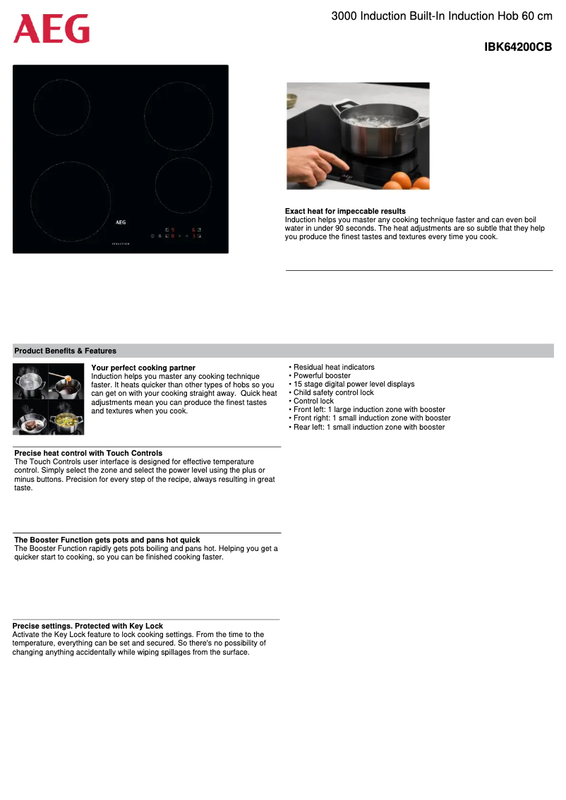 Página nº 1 - Ficha técnica AEG IBK64200CB