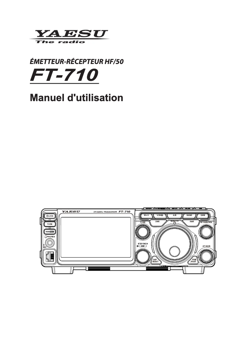 Imagen de la primera página del manual del dispositivo FT-710