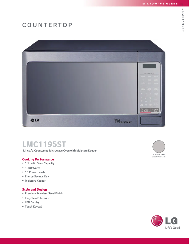 Imagen de la primera página del manual del dispositivo LMC1195ST