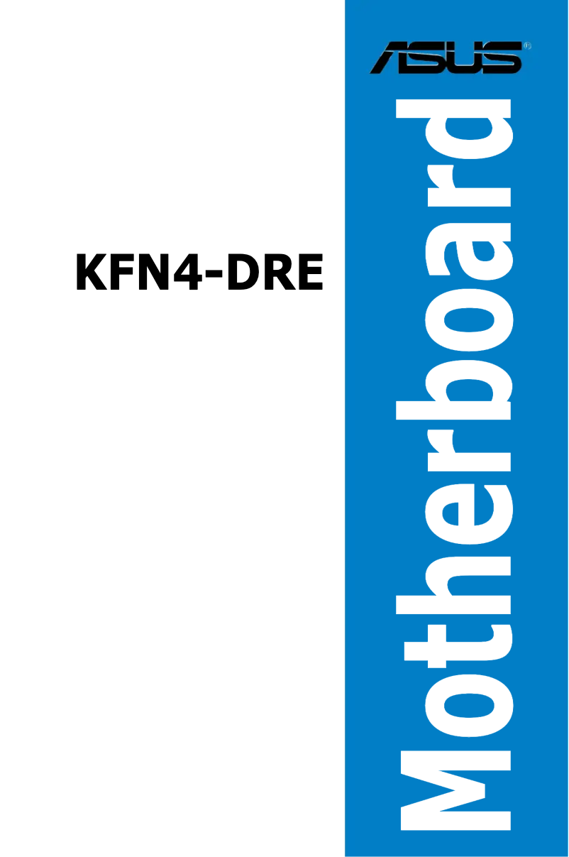 Página nº 1 - Manual de usuario Asus KFN4-DRE