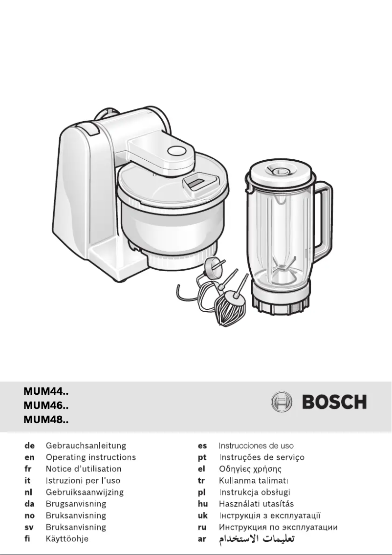 Página 1 del manual Manual de usuario Bosch MUM4650