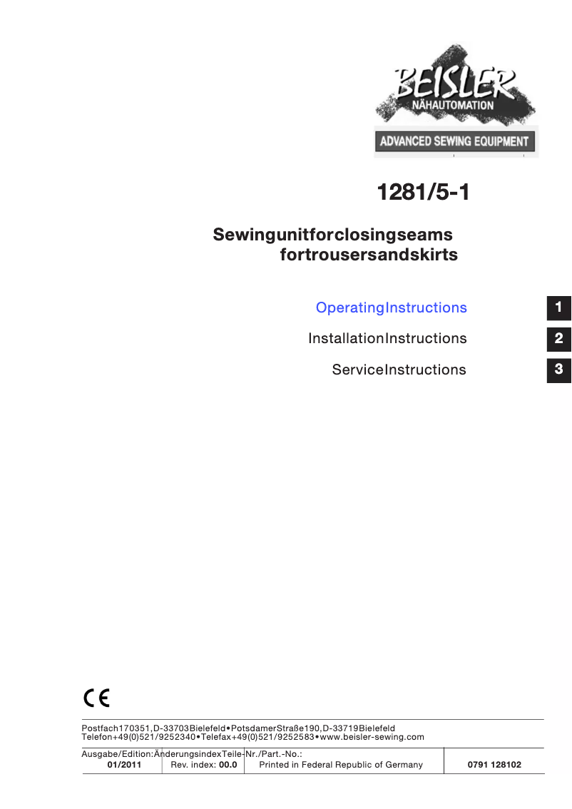 Imagen de la primera página del manual del dispositivo 1281-5-1