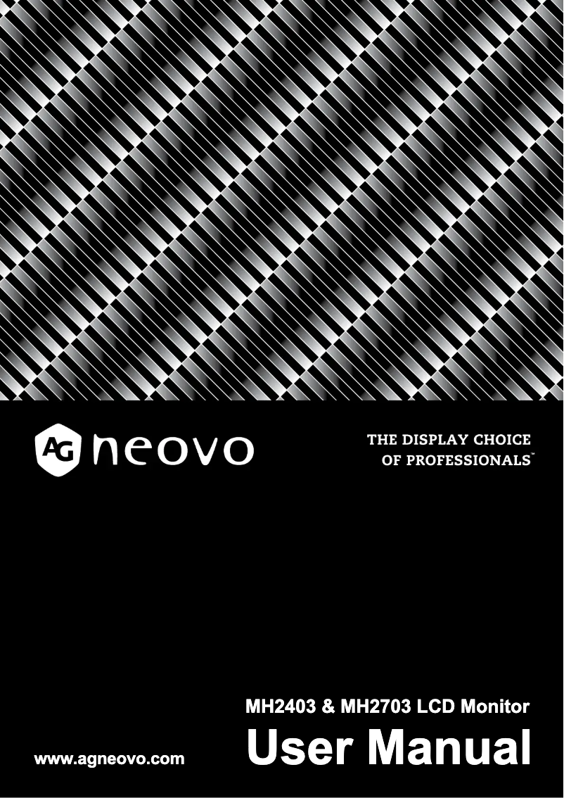 Página 1 del manual Manual de usuario AG Neovo MH2403
