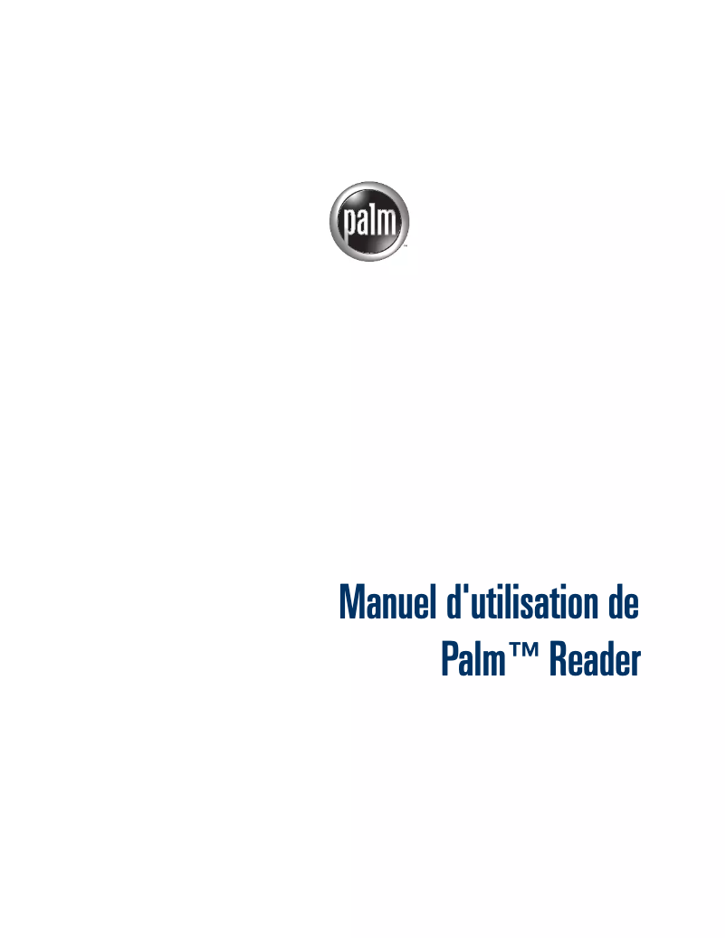 Página 1 del manual Manual de usuario Palm Reader