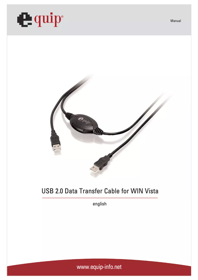 Página 1 del manual Manual de usuario Equip USB 2.0 Data Transfer Cable